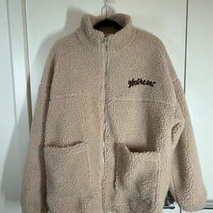 Beige Sherpa Jacket